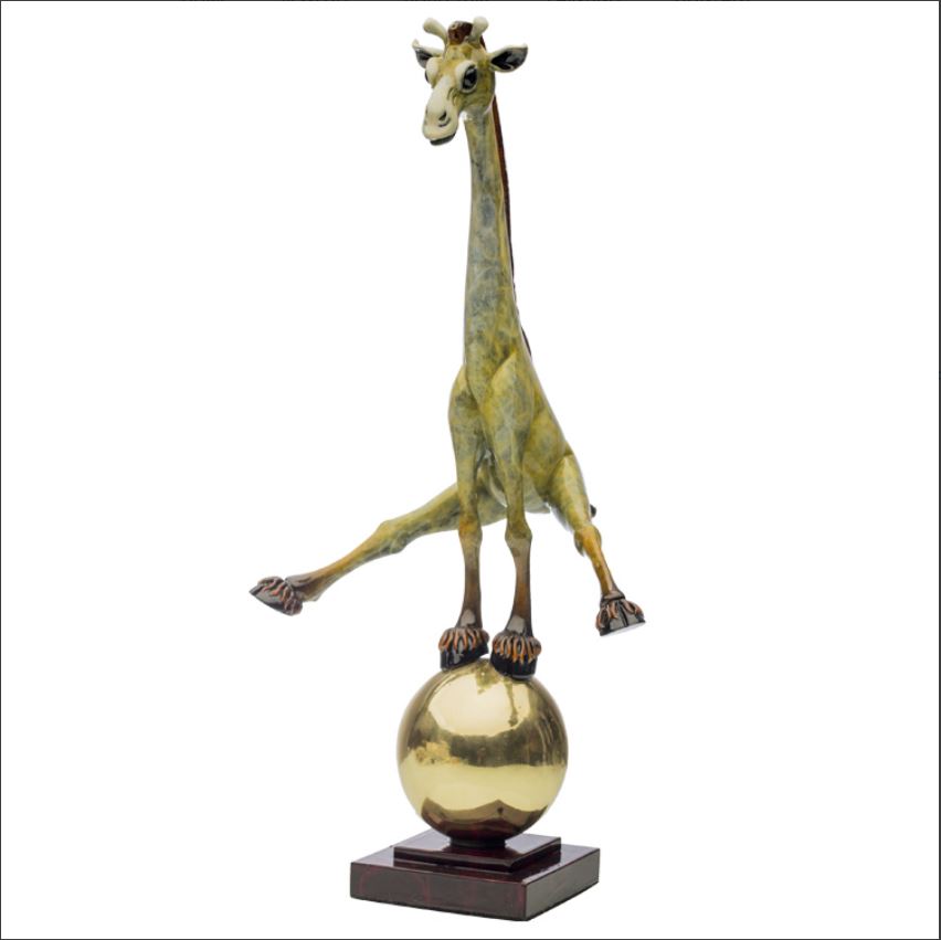 Carlos and Albert Giraffe on Sphere